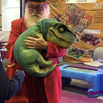 Green T-rex Hand Puppet