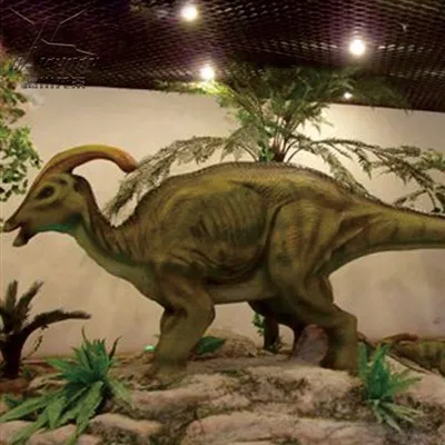 Real-like Animatronic Parasaurolophus