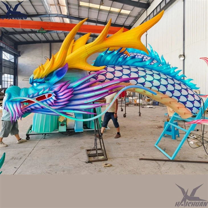 Chinese Silk Dragon Lantern