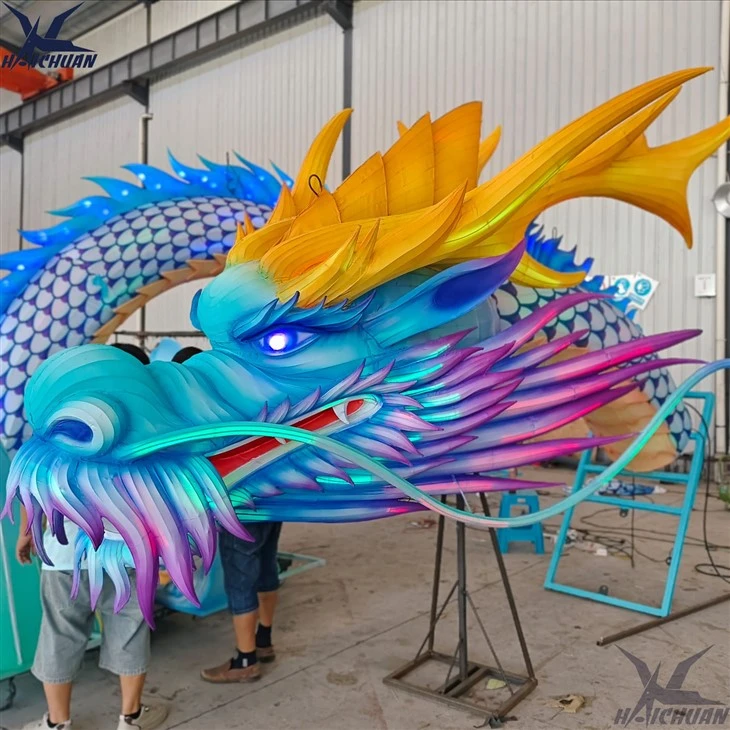 Chinese Silk Dragon Lantern