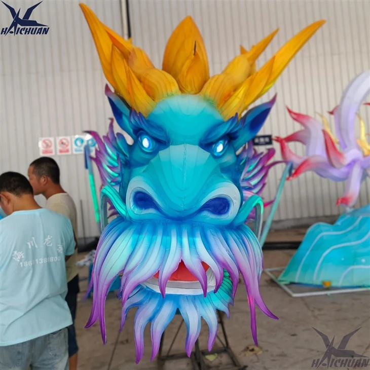 Chinese Silk Dragon Lantern