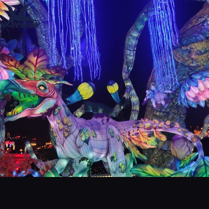 Dinosaur Silk Lantern