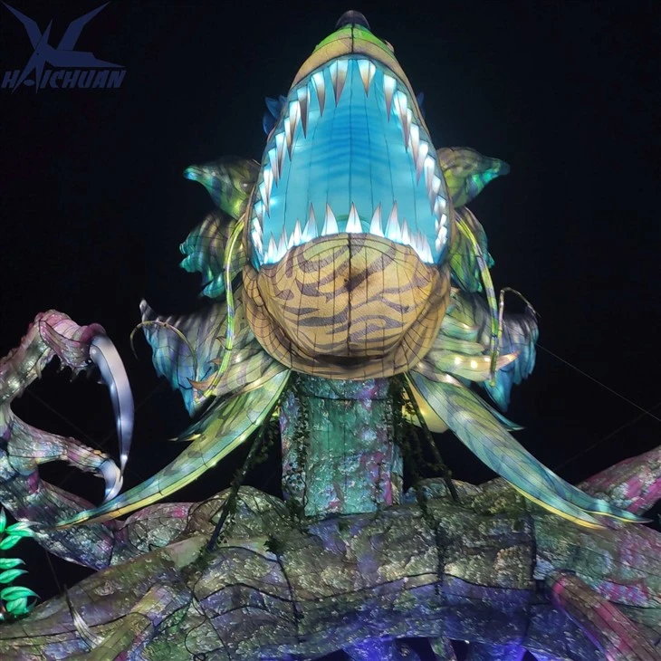 Dinosaur Silk Lantern