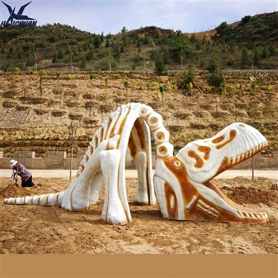 Simulated Dinosaur Skeleton