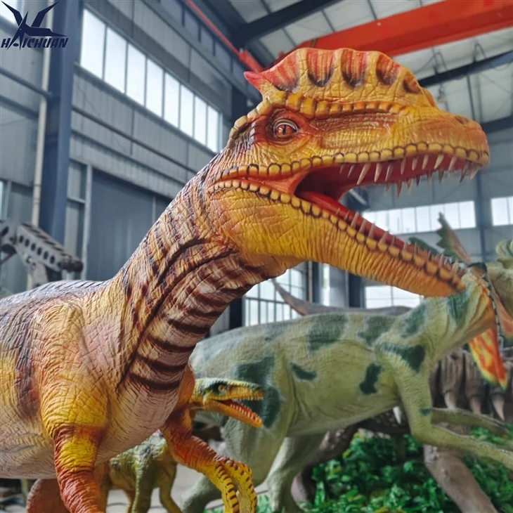 Yellow Dilophosaurus